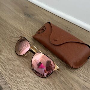 Ray-Ban signet 55-19 pink sunglasses